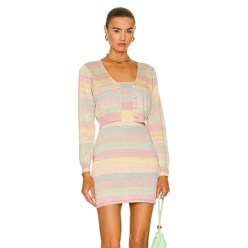 ❤️ NWT LOVESHACKFANCY LESSIE MINI DRESS (PASTEL SUNRISE)